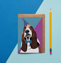 Load image into Gallery viewer, Daisy the Basset Hound Greeting Card - ad&amp;i