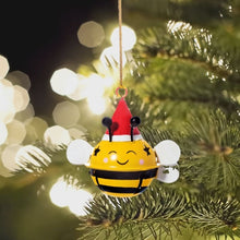 Load image into Gallery viewer, Bee Hanging Bell Christmas Decoration-ad&amp;i