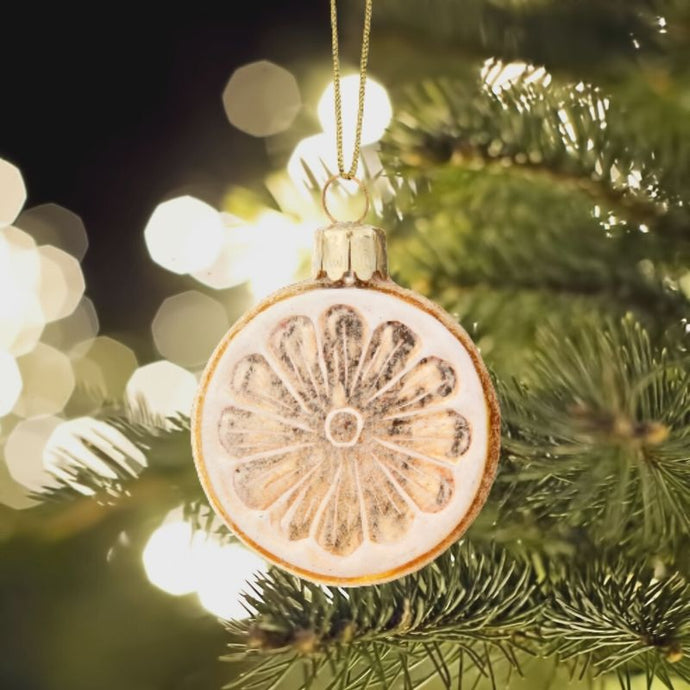 Lemon Slice Shaped Christmas Tree Bauble-ad&i