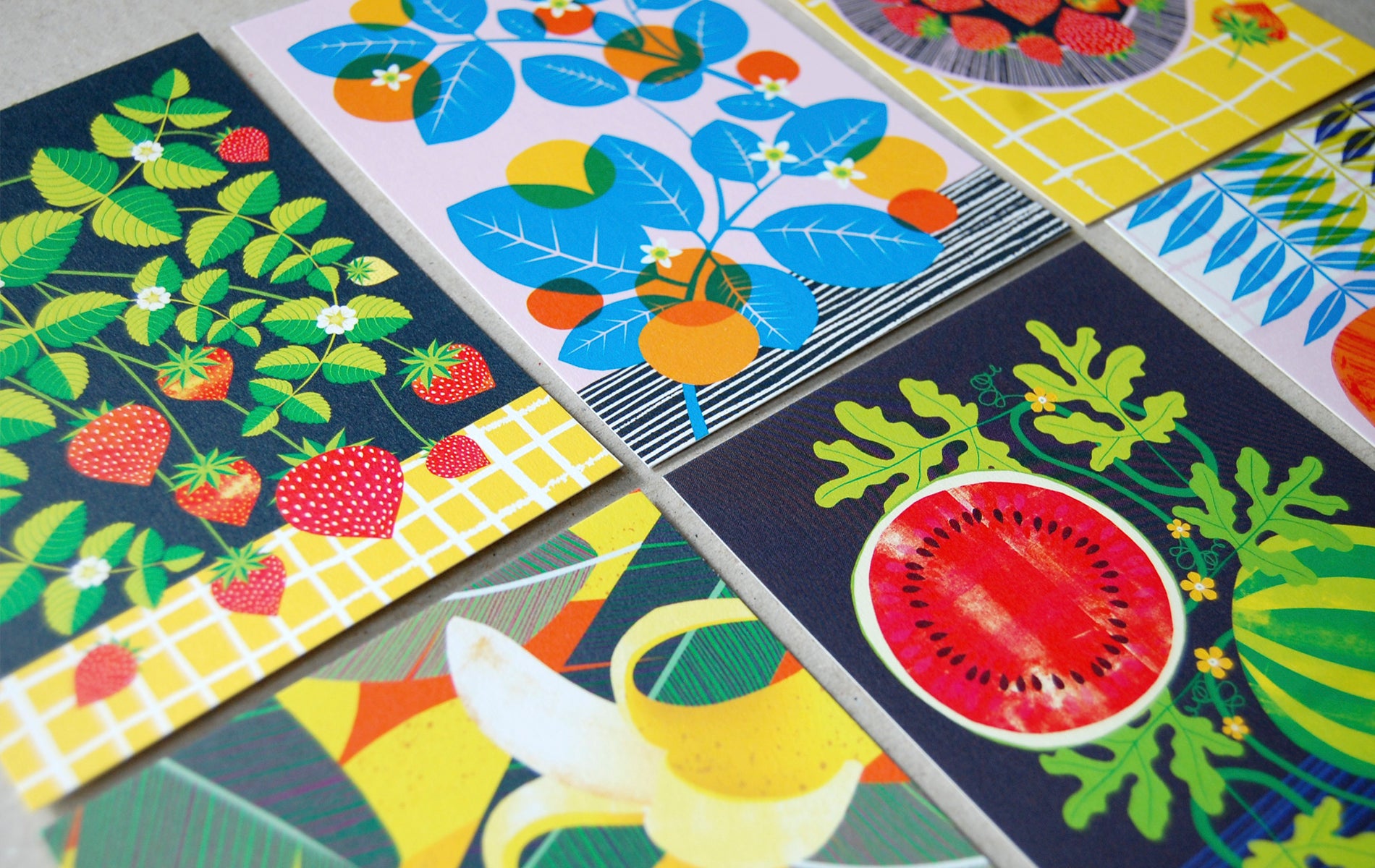 Fruit Salad A6 Postcard Pack by Printer Johnson - ad&i