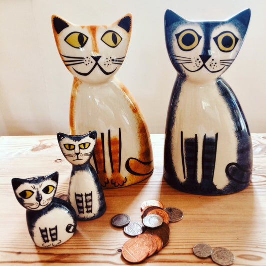 Grey Tabby Cat Salt and Pepper Shaker Set - ad&i