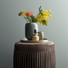 Load image into Gallery viewer, Orange Stoneware Candlestick Holder - ad&amp;i