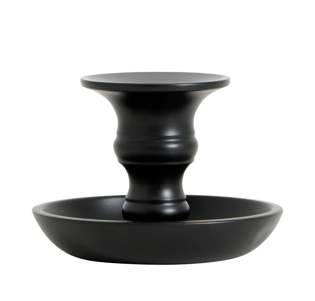 Classic Black Metal Candlestick Holder-ad&i