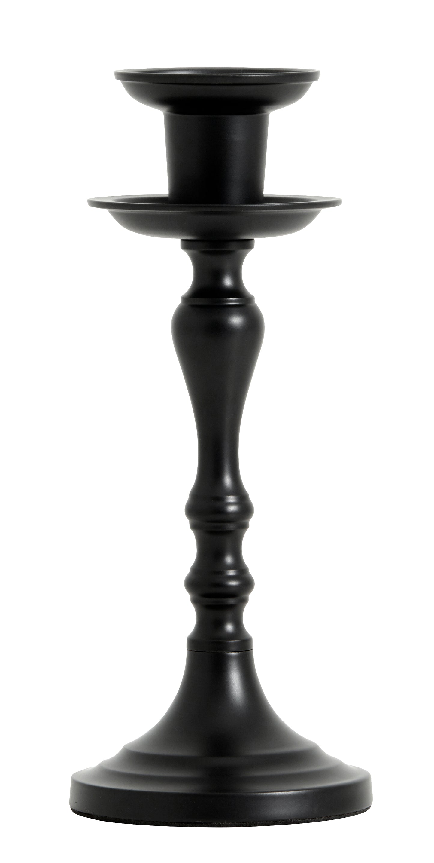 Classic Black Metal Candlestick Holder-ad&i