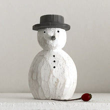 Load image into Gallery viewer, Wooden Round Snowman Christmas Decoration-ad&amp;i