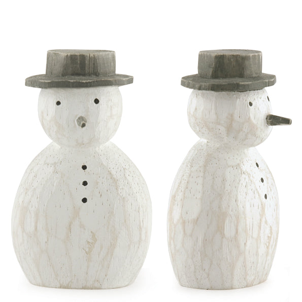 Wooden Round Snowman Christmas Decoration-ad&i