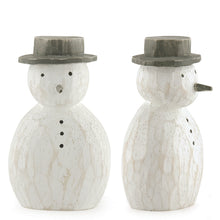 Load image into Gallery viewer, Wooden Round Snowman Christmas Decoration-ad&amp;i
