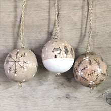 Load image into Gallery viewer, Wooden Christmas Tree Baubles-ad&amp;i