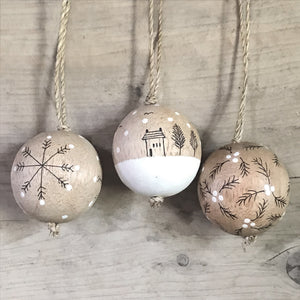 Wooden Christmas Tree Baubles-ad&i