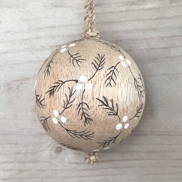 Wooden Christmas Tree Baubles-ad&i