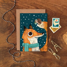 Load image into Gallery viewer, Fox and Hedgehog Christmas Card by Emily Nash - ad&amp;i