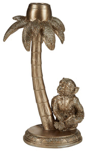 Gold Monkey Candlestick Holder-ad&i