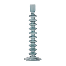 Load image into Gallery viewer, Light Blue Ring Glass Candlestick Holder-ad&amp;i