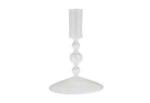 Clear Glass Candlestick Holder-ad&i
