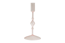 Load image into Gallery viewer, Light Pink Glass Candlestick Holder-ad&amp;i