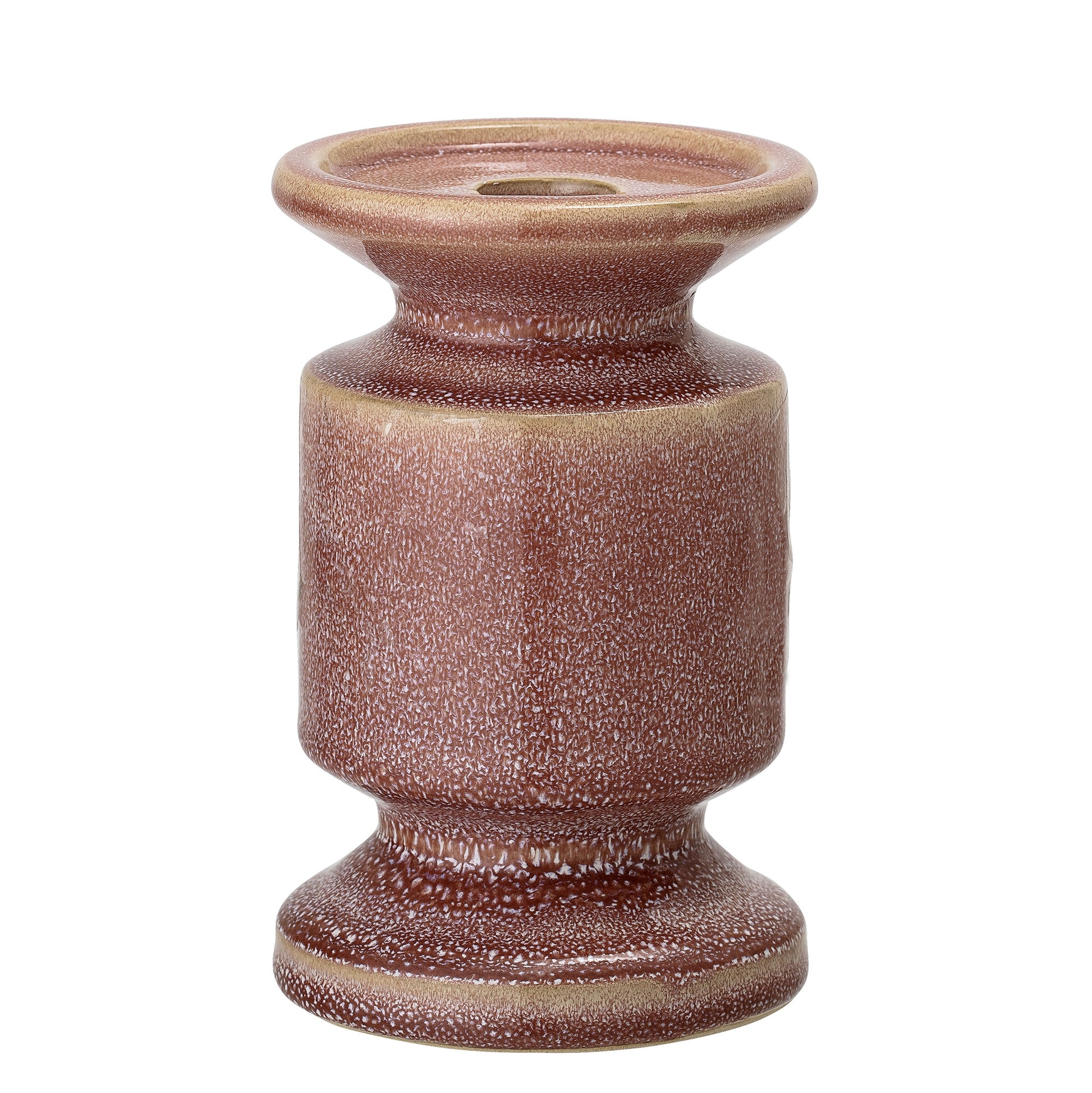 Large Rose Stoneware Candlestick Holder - ad&i