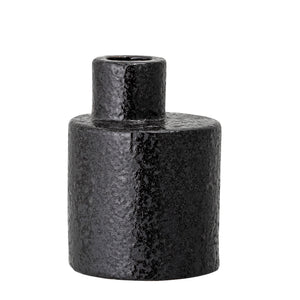 Black Chunky Stoneware Candlestick Holder-ad&i