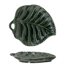 Load image into Gallery viewer, Savanna Palm Leaf Decorative Stoneware Plate-ad&amp;i