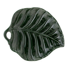 Load image into Gallery viewer, Savanna Palm Leaf Decorative Stoneware Plate-ad&amp;i