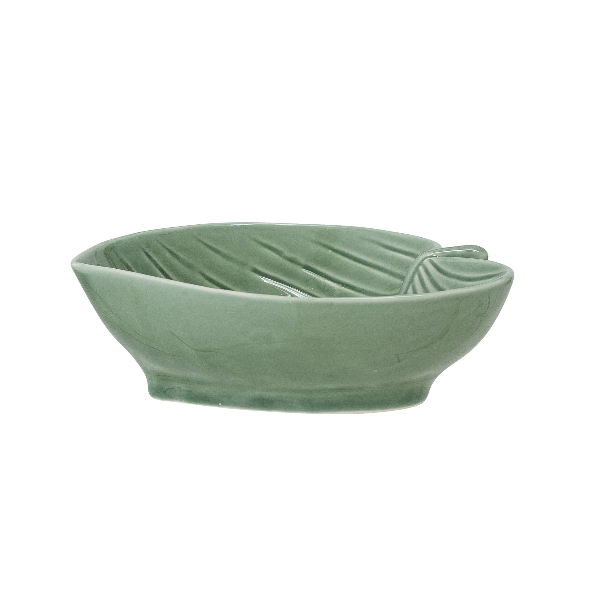 Savanna Palm Leaf Decorative Stoneware Bowl-ad&i