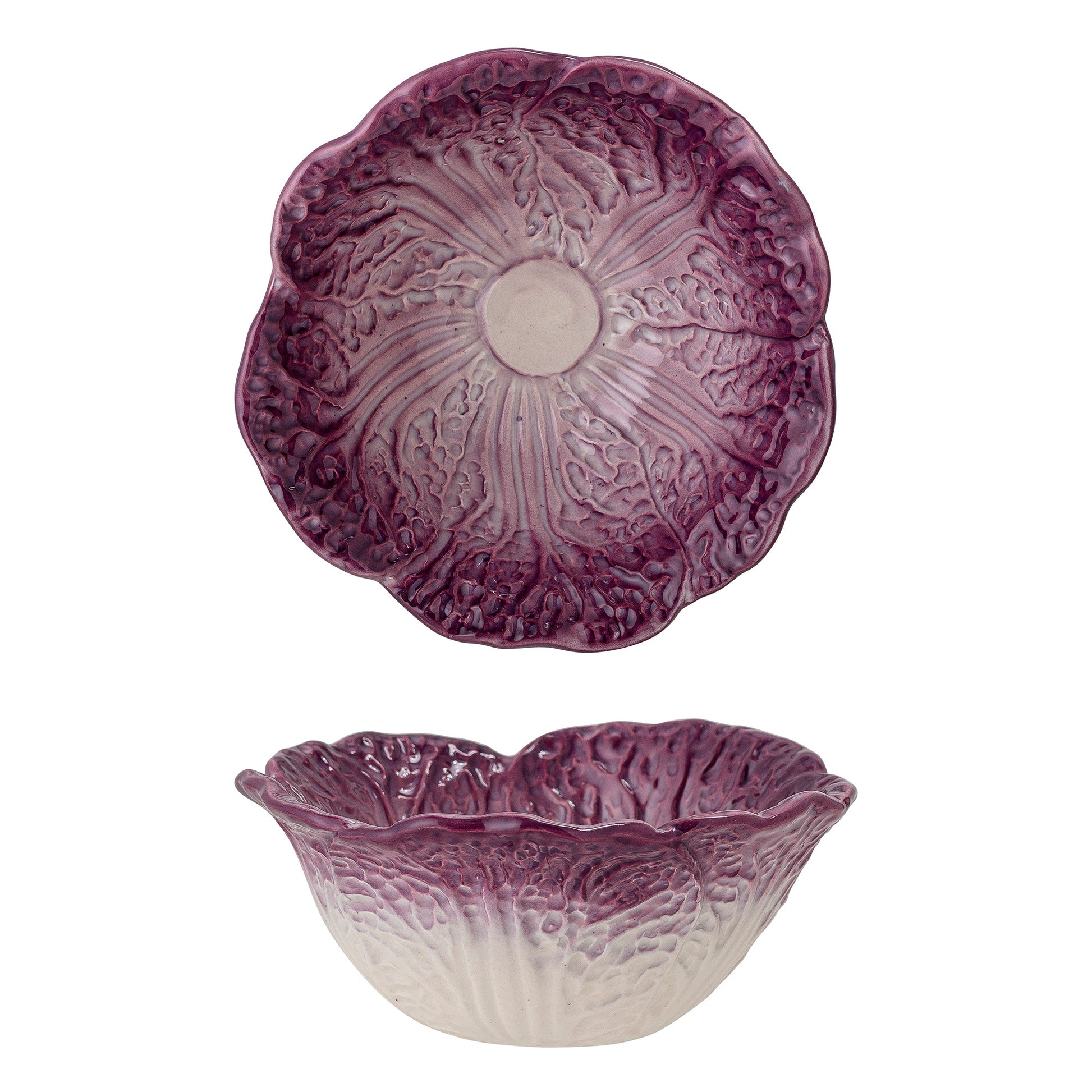 Purple Cabbage Stoneware Bowl - ad&i