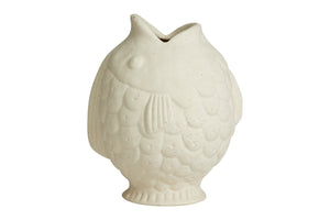 Sand Glazed Stoneware Fish Vase-ad&i