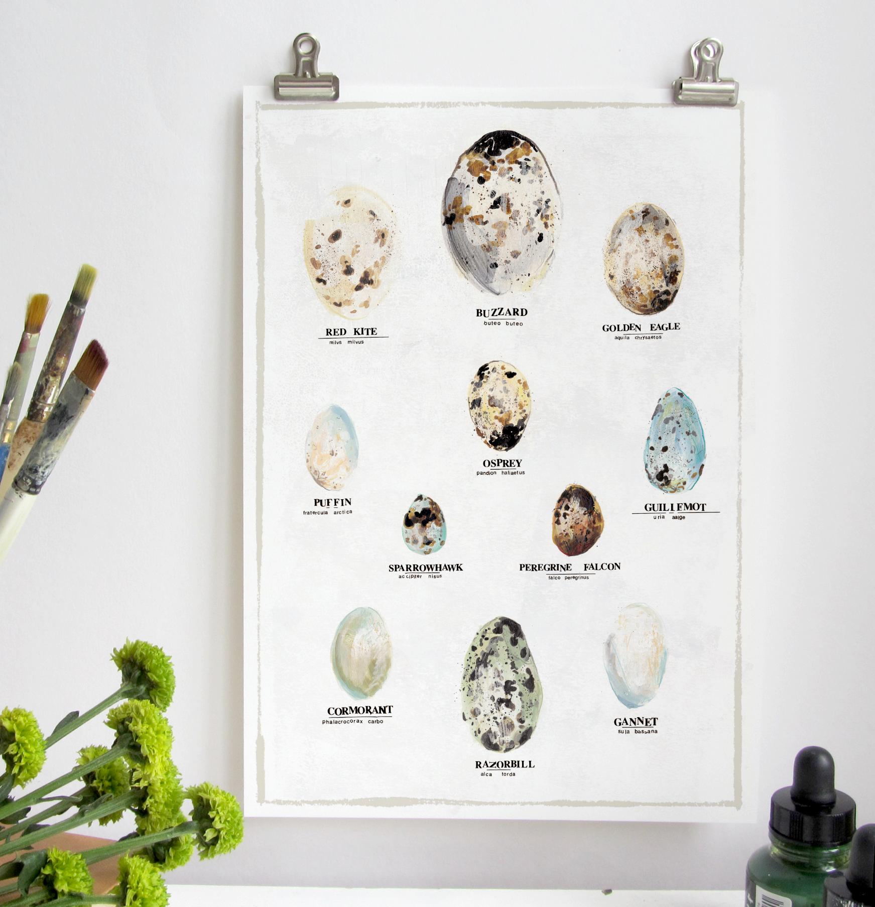 Bird Egg A3 Digital Print by Abby Cook - ad&i