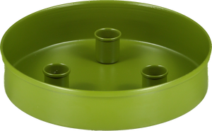 Olive Metal Candle Platter Holder-ad&i