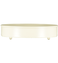 Load image into Gallery viewer, Stone White Metal Candle Platter Holder-ad&amp;i