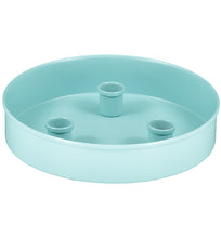 Load image into Gallery viewer, Sky Blue Metal Candle Platter Holder-ad&amp;i