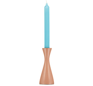 Old Rose Medium Wooden Candlestick Holder - ad&i