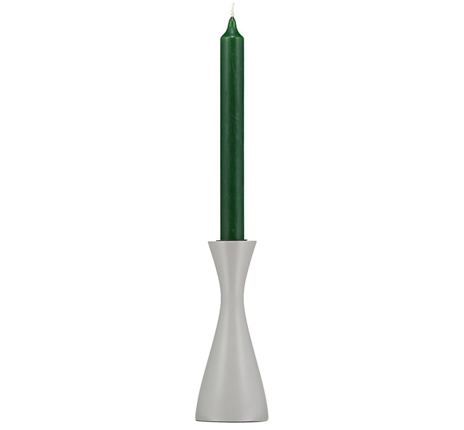 Grey Medium Wooden Candlestick Holder - ad&i