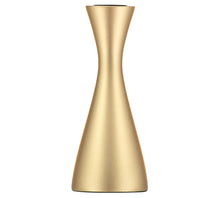 Load image into Gallery viewer, Old Gold Medium Wooden Candlestick Holder - ad&amp;i
