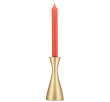 Load image into Gallery viewer, Old Gold Medium Wooden Candlestick Holder - ad&amp;i