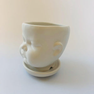 Large Ceramic Baby Face Plant Pot - ad&i