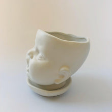 Load image into Gallery viewer, Large Ceramic Baby Face Plant Pot - ad&amp;i