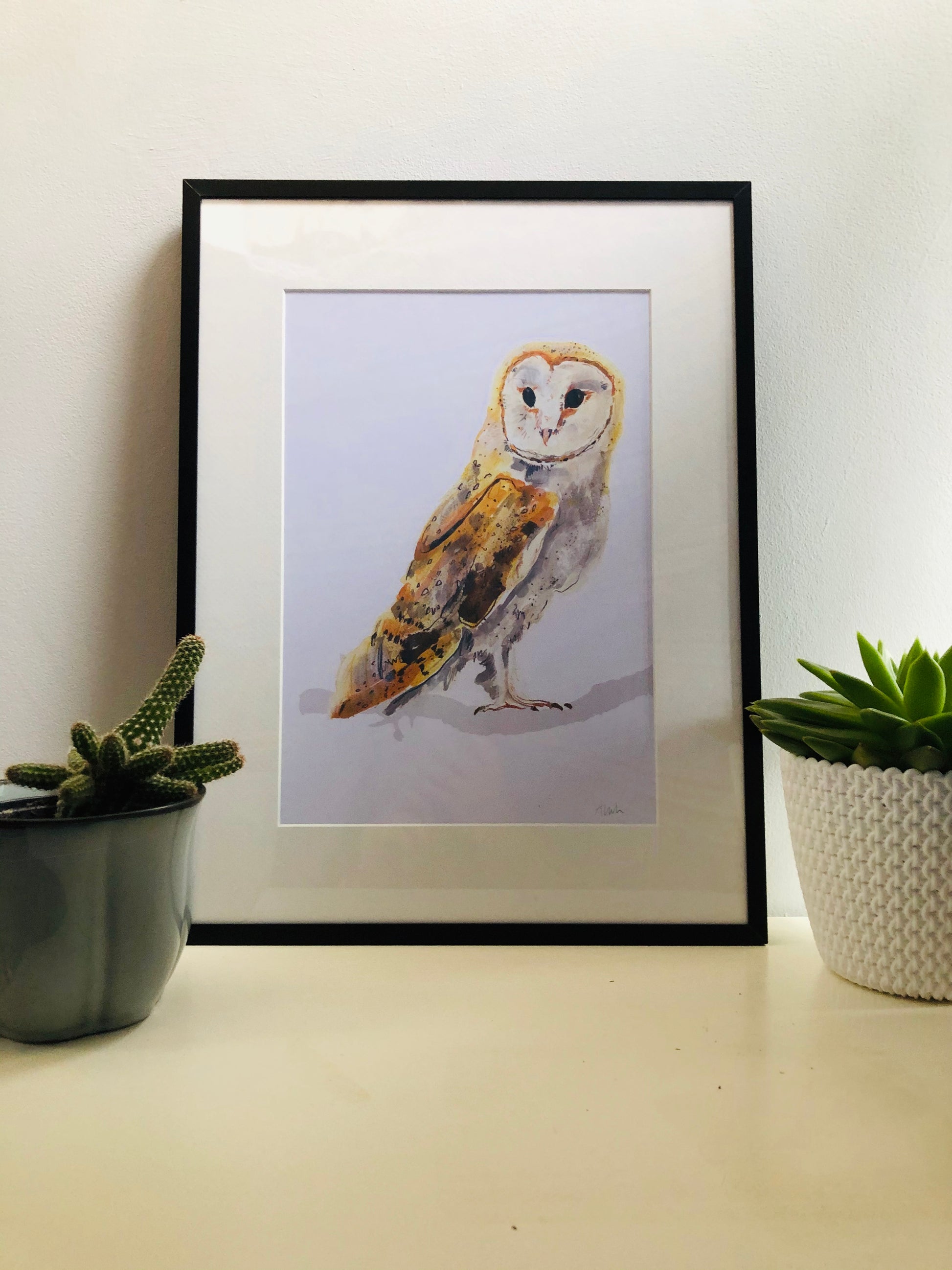 Barn Owl A4 Digital Print by Abby Cook - ad&i
