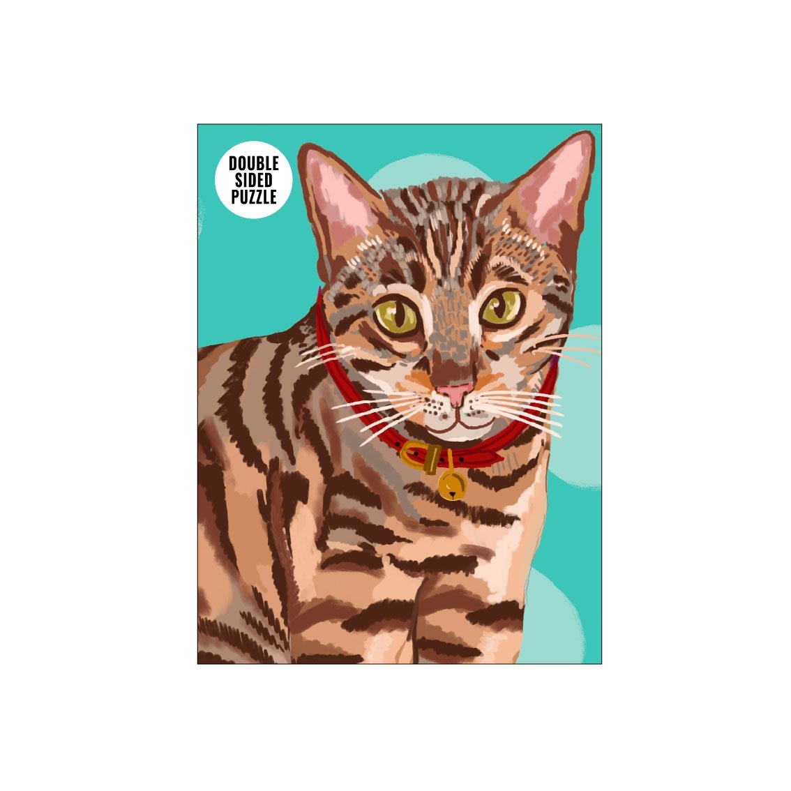 Bengal Cat Double Sided 100 Piece Jigsaw Puzzle-ad&i