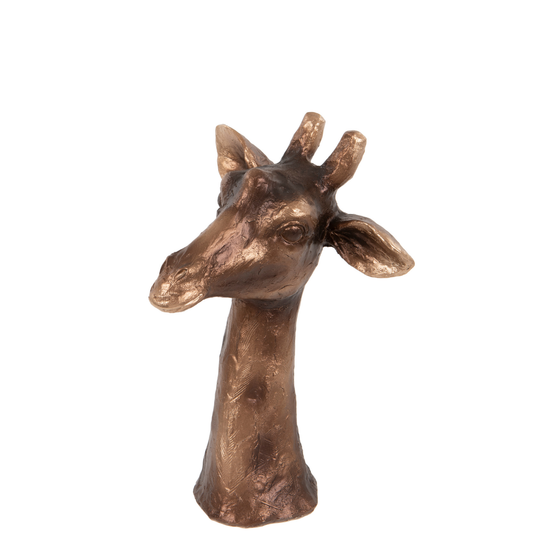 Giraffe Head Bronze Effect Ornament - ad&i