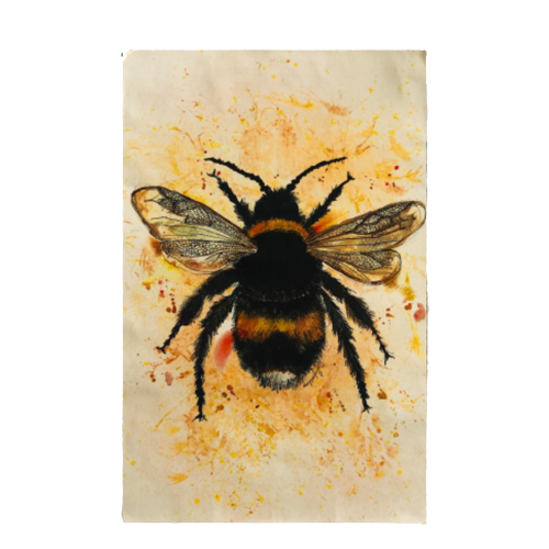 Bumble Bee Print Tea Towel - ad&i