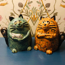 Load image into Gallery viewer, Ceramic Grumpy Cat Figurine - ad&amp;i