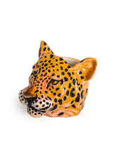 Load image into Gallery viewer, Ceramic Leopard Head Vase Jar - ad&amp;i