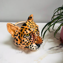 Load image into Gallery viewer, Ceramic Leopard Head Vase Jar - ad&amp;i