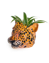 Load image into Gallery viewer, Ceramic Leopard Head Vase Jar - ad&amp;i