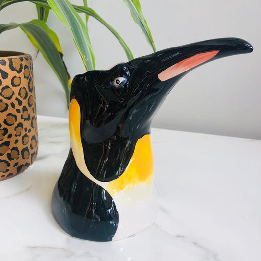 Ceramic Penguin Head Vase Jar - ad&i