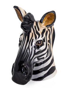 Ceramic Zebra Head Vase Jar - ad&i