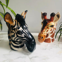 Load image into Gallery viewer, Ceramic Zebra Head Vase Jar - ad&amp;i