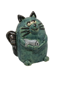 Ceramic Maverick Cat Figurine - ad&i