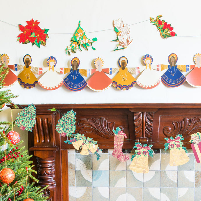 Christmas Angel Concertina Garland - ad&i