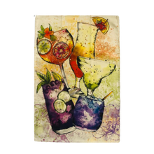Load image into Gallery viewer, Cocktails Print Tea Towel - ad&amp;i